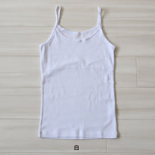画像をギャラリービューアに読み込む, 胸二重 綿100% キャミソール 子供 肌着 女の子 130~165cm ジュニア 下着 子ども キッズ 胸2重 インナー 小学生 スクール 女児 白 無地 コットン
