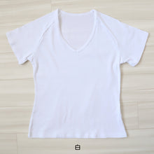 画像をギャラリービューアに読み込む, セーラー服 インナー 綿100% 半袖 tシャツ vネック 女子 S~BL 中学生 高校生 下着 子供 女の子 ジュニア キッズ スクール 学生 レディース コットン 抗菌防臭 スクールインナー