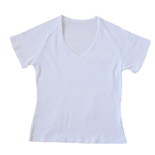 画像をギャラリービューアに読み込む, セーラー服 インナー 綿100% 半袖 tシャツ vネック 女子 S~BL 中学生 高校生 下着 子供 女の子 ジュニア キッズ スクール 学生 レディース コットン 抗菌防臭 スクールインナー