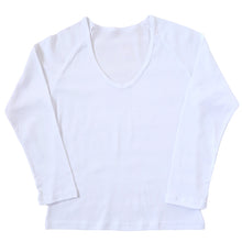画像をギャラリービューアに読み込む, セーラー服 インナー 綿100% 7分袖 tシャツ vネック S~BL 中学生 高校生 長袖 下着 子供 女の子 ジュニア キッズ スクール 学生 レディース コットン 抗菌防臭