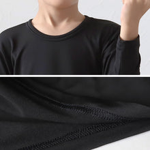 画像をギャラリービューアに読み込む, 子ども インナー 長袖 男の子 裏起毛 丸首シャツ 100cm~170cm クルーネック あったかインナー 子供 肌着 防寒 裏微起毛 冬 小学生 大きいサイズ 100 110 120 130 140 150 160 170 (在庫限り)