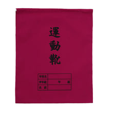 画像をギャラリービューアに読み込む, 運動靴袋 学校用 シューズバッグ 巾着 袋 34cm×28cm 上履き入れ シンプル 昔ながら 学年 名前 カラー ズック袋 くつ袋 運動靴入れ 白 (在庫限り)