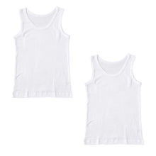 画像をギャラリービューアに読み込む, タンクトップ インナー 女児 女の子 白 胸二重 胸二重肌着 2枚組 100cm~160cm 無地 胸二重タンクトップ 子供 下着 肌着 ノースリーブ シンプル キッズインナー 130 140 150 160