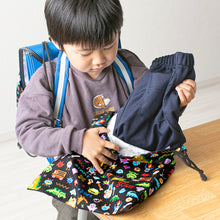 画像をギャラリービューアに読み込む, 体操服袋 お着換え袋 巾着袋 巾着 大 給食袋 子供 入園準備 34.5cm×28.5cm 男の子 女の子 小学校 保育園 着替え入れ かわいい シンプル 無地 スクール 入学準備 綿100 (在庫限り)