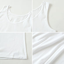 画像をギャラリービューアに読み込む, タンクトップ 子供 肌着 女の子 綿100% 2枚組 キッズ インナー 100cm~160cm 下着 シャツ 2枚セット ノースリーブ 女児 子ども コットン 白 子供肌着 ジュニア 無地 シンプル 100 110 120 130 140 150 160