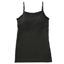 画像をギャラリービューアに読み込む, キャミソール カップ付き 女の子 ブラキャミソール 150cm~165cm ブラトップ モールドカップ インナー 肌着 サラサラ スクール 学生 伸びる 白 黒 150 160 165