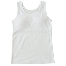 画像をギャラリービューアに読み込む, タンクトップ カップ付き 女の子 ブラタンク 140cm~165cm ブラトップ 小学生 中学生 ジュニアブラ ファーストブラ モールドカップ カップ入り インナー 肌着 スクール 学生 伸びる 白