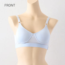 画像をギャラリービューアに読み込む, レディース ハーフトップ シームレスカップ アジャスター付き M~5L 下着 ブラジャー ブラ ハーフトップブラ ラン型 インナー 肌着 無地 締め付けない 楽 ワイヤレス