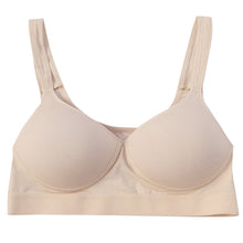 画像をギャラリービューアに読み込む, レディース ハーフトップ シームレスカップ M~5L 下着 ブラジャー ブラ ハーフトップブラ ラン型 インナー 肌着 無地 締め付けない 楽 ワイヤレス