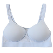 画像をギャラリービューアに読み込む, レディース ハーフトップ シームレスカップ M~5L 下着 ブラジャー ブラ ハーフトップブラ ラン型 インナー 肌着 無地 締め付けない 楽 ワイヤレス