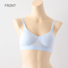 画像をギャラリービューアに読み込む, レディース ハーフトップ シームレスカップ M~5L 下着 ブラジャー ブラ ハーフトップブラ ラン型 インナー 肌着 無地 締め付けない 楽 ワイヤレス