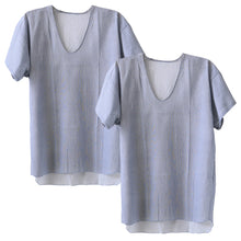 画像をギャラリービューアに読み込む, クレープ肌着 メンズ 半袖 tシャツ 綿100% 2枚組 M~LL 下着 インナー 夏 涼しい 吸汗速乾 男性 紳士 コットン Uネック U首 M L LL (在庫限り)
