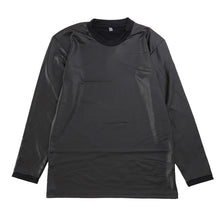 画像をギャラリービューアに読み込む, アウトドア 丸首 メンズ シャツ 冬 暖かい 防寒 防風 M~LL 軽量 長袖 インナー 作業着 仕事着 釣り レジャー 寝間着 防寒着 ラミネート加工 ポカポカ あったか プレゼント ギフト