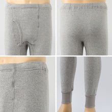 画像をギャラリービューアに読み込む, 長ズボン下 ウール混 厚手 肌着 裏起毛 メンズ 毛混 日本製 前あき M~LL インナー ズボン下 ズボン ももひき 紳士 発熱 防寒 あったか あたたかい 冬 M L LL