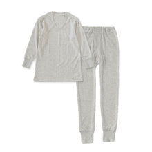 画像をギャラリービューアに読み込む, 毛混 インナー メンズ 上下セット U首 長袖 ズボン下 ウール混 起毛 M・L 肌着 長袖シャツ ロングパンツ 長ズボン下 ズボン ももひき 紳士 肌着 発熱 防寒 あったか あたたかい 冬 プレゼント ギフト