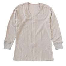 画像をギャラリービューアに読み込む, 遠赤外線 メンズ U首 長袖 前開き 肌着 冬 アンゴラ混 インナー M~LL マジックテープ ワンタッチ 下着 長袖シャツ 紳士 中綿 発熱 防寒 あったか あたたかい ワンタッチ プレゼント ギフト