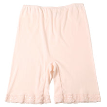 画像をギャラリービューアに読み込む, レディース インナー 3分丈 ボトム スラックス下 ズボン下 ボトムス 大きいサイズ 3L 4L 5L 綿100 コットン シルク レギンス スパッツ 婦人肌着 下着 肌着 レース