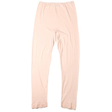 画像をギャラリービューアに読み込む, レディース インナー 9分丈 ボトム スラックス下 ズボン下 ボトムス 大きいサイズ 3L 4L 5L 綿100 コットン シルク レギンス スパッツ 婦人肌着 下着 肌着 レース