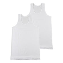 画像をギャラリービューアに読み込む, tシャツ ランニング シャツ メンズ 2枚組 吸汗速乾 M L LL タンクトップ ノースリーブ フライス 肌着 下着 インナー 綿混 無地 ホワイト 白 プレゼント ギフト 父の日 敬老の日