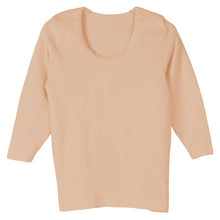 画像をギャラリービューアに読み込む, 婦人 中綿入り キルト 肩肘当付 8分袖 スリーマー レディース 冬用 M L LL 綿 インナー シャツ 長袖 綿肌着 冷え対策 あったか 防寒 下着 冬 天然素材