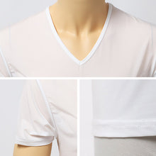 画像をギャラリービューアに読み込む, 接触冷感 メンズ インナー 半袖 Vネック Tシャツ UVカット 吸水速乾 M L LL 肌着 下着 紳士 男性 Vネック 春 夏 ビジネス 仕事 ウォーキング ランニング 作業 スポーツ ムレにくい 速乾 涼しい 汗対策 アウトドア UV対策 日焼け対策 冷感インナー