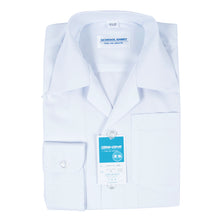 画像をギャラリービューアに読み込む, 学生服 シャツ 男子 開襟シャツ 長袖 110cmA~180cmB (スクールシャツ 小学生 中学生 高校生 制服 学生 長袖シャツ 110 120 130 140 150 160 170 180) (取寄せ)