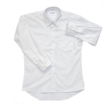 画像をギャラリービューアに読み込む, スクールシャツ 長袖 男子 学生服 ワイシャツ カッターシャツ 110cmA~180cmB (制服 シャツ yシャツ 子供 小学生 小学校 中学生 白 A体 B体 ゆったりサイズ) (取寄せ)