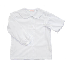 画像をギャラリービューアに読み込む, 学生服 シャツ 女子 丸襟 ブラウス 長袖 110cmA~170cmB (スクールシャツ 小学生 中学生 高校生 制服 学生 長袖シャツ 110 120 130 140 150 160 170)