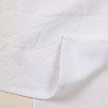 画像をギャラリービューアに読み込む, 300匁 ジャカードフェイスタオル 12枚セット 約34cm×86cm (タイル柄タオル 綿100% コットン 白) (送料無料) (在庫限り)