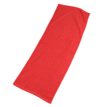 画像をギャラリービューアに読み込む, 200匁 赤色総パイルフェイスタオル 12枚組 約34×90cm (フェイスタオル 赤色 総パイル 綿100%) (在庫限り)