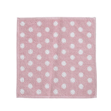 画像をギャラリービューアに読み込む, ハンカチ ドット ボーダー ストライプ 綿100% キッズ 子供 保育園 幼稚園 小学生 約25×25cm プチハンドタオル ウォッシュタオル おしぼりタオル 子供用タオル