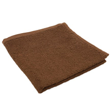 画像をギャラリービューアに読み込む, おしぼり お手拭き おてふき やや厚手 飲食店 カフェ 喫茶店 居酒屋 バー 無地 綿100% 吸水性 使いやすい コンパクト 白 青 オレンジ 緑 茶色 約34cm×34cm