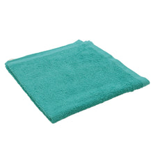 画像をギャラリービューアに読み込む, おしぼり お手拭き おてふき やや厚手 飲食店 カフェ 喫茶店 居酒屋 バー 無地 綿100% 吸水性 使いやすい コンパクト 白 青 オレンジ 緑 茶色 約34cm×34cm