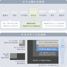 画像をギャラリービューアに読み込む, エステ用 21番手単糸 バスタオル標準厚(900匁) 約65cm×130cm 標準厚地 綿100% 無地 ホテルタオル