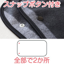 画像をギャラリービューアに読み込む, ひざ掛け ミニサイズ マフラーにもなる スナップボタン チェック柄 薄手 オフィス 学校用 防寒 オールシーズン 冬用 夏用 冷房対策 旅行用 屋外 業務用 かわいい 約48cm×70cm (在庫限り)