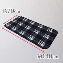 画像をギャラリービューアに読み込む, ひざ掛け チェック柄 ポンチョ ショール スナップボタン付き 薄手 オフィス 学校用 防寒 オールシーズン 冬用 夏用 冷房対策 旅行用 屋外 業務用 約70cm×140cm (在庫限り)