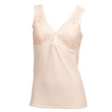 画像をギャラリービューアに読み込む, レディース タンクトップ カップ付き インナー ノンワイヤー M~3L (肌着 下着 ゆったり 丈長め シャツ シニア 吸汗速乾 大きいサイズ 日本製)