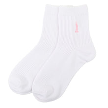画像をギャラリービューアに読み込む, スクールソックス レディース 靴下 2足組 13cm丈 23 - 25cm 女子 ワンポイント くつ下 くつした ソックス 綿混 コットン 学生 通学 制服 小学生 中学生 高校生 イーストボーイ EAST BOY