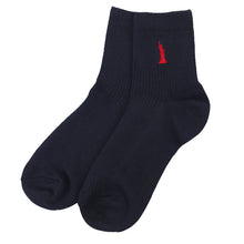 画像をギャラリービューアに読み込む, スクールソックス レディース 靴下 2足組 13cm丈 23 - 25cm 女子 ワンポイント くつ下 くつした ソックス 綿混 コットン 学生 通学 制服 小学生 中学生 高校生 イーストボーイ EAST BOY