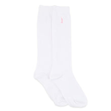 画像をギャラリービューアに読み込む, イーストボーイ 靴下 スクールソックス 女の子 32cm丈 ハイソックス ワンポイント 23 - 25cm 学生 通学 女子 くつ下 くつした 綿混 コットン 小学生 中学生 高校生 EAST BOY