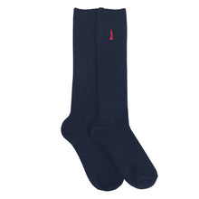 画像をギャラリービューアに読み込む, イーストボーイ 靴下 スクールソックス 女の子 32cm丈 ハイソックス ワンポイント 23 - 25cm 学生 通学 女子 くつ下 くつした 綿混 コットン 小学生 中学生 高校生 EAST BOY