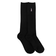 画像をギャラリービューアに読み込む, イーストボーイ 靴下 スクールソックス 女の子 32cm丈 ハイソックス ワンポイント 23 - 25cm 学生 通学 女子 くつ下 くつした 綿混 コットン 小学生 中学生 高校生 EAST BOY