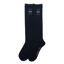 画像をギャラリービューアに読み込む, ハイソックス 女の子 靴下 キッズ ジュニア かわいい 19 - 24cm 子供 ソックス 柄 可愛い 黒 紺 ガールズ くつ下 子ども くつした 通学 女子 子ども こども 快適