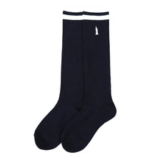 画像をギャラリービューアに読み込む, イーストボーイ 靴下 スクールソックス 女子 ハイソックス レディース ワンポイント 19 - 24cm 学生 通学 くつ下 くつした 綿混 コットン 小学生 中学生 高校生 EAST BOY