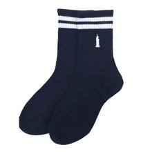 画像をギャラリービューアに読み込む, イーストボーイ 靴下 女の子 クルーソックス スクール ライン 19 - 24cm 女子 ワンポイント ガールズ 学生 通学 くつ下 くつした 綿混 コットン 小学生 中学生 高校生 EAST BOY