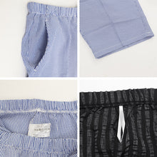 画像をギャラリービューアに読み込む, ステテコ メンズ 夏 ルームパンツ ポケット 涼しい 7分丈 サッカー生地 M L LL 部屋着 ルームウェア パジャマ ズボン 夏用 紳士 男性 シャレテコ すててこ 男性用 リラックスパンツ