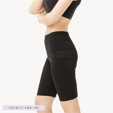 画像をギャラリービューアに読み込む, レギンス レディース 3分丈 M ~ 3L スパッツ インナー 下着 女性 ストレッチ 快適 伸縮 大きいサイズ 下腹 着圧 加圧 着痩せ 補正 補正下着 補整 補整下着 大転子 ガードル 美脚