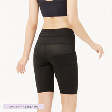 画像をギャラリービューアに読み込む, レギンス レディース 3分丈 M ~ 3L スパッツ インナー 下着 女性 ストレッチ 快適 伸縮 大きいサイズ 下腹 着圧 加圧 着痩せ 補正 補正下着 補整 補整下着 大転子 ガードル 美脚