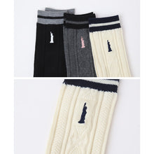 画像をギャラリービューアに読み込む, イーストボーイ 靴下 スクールソックス 女子 ハイソックス 32cm丈 レディース ワンポイント 19 - 24cm 学生 通学 くつ下 くつした 綿混 コットン 小学生 中学生 高校生 EAST BOY 学用品