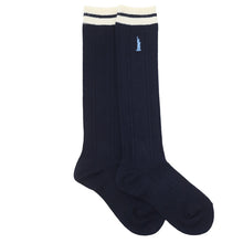 画像をギャラリービューアに読み込む, イーストボーイ 靴下 スクールソックス 女子 ハイソックス 32cm丈 レディース ワンポイント 19 - 24cm 学生 通学 くつ下 くつした 綿混 コットン 小学生 中学生 高校生 EAST BOY 学用品